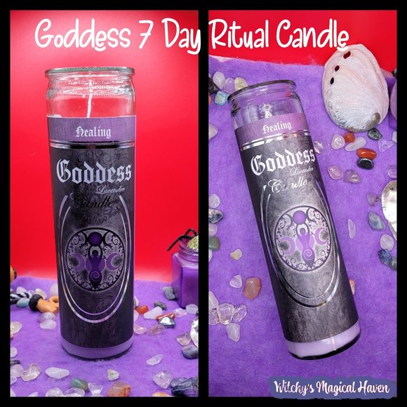 Goddess 7 Day Ritual Candle - Picture 1 of 2